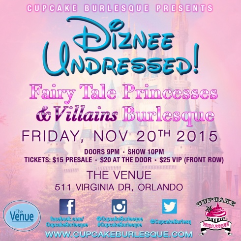 Diznee Undressed Burlesque Show - November 20 2015
